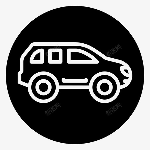 suv出租车吉普车图标svg_新图网 https://ixintu.com 减去 出租车 吉普车 在线预订 笔划 车头 车辆 轮廓