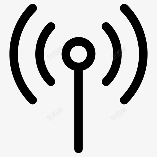 信号通信网络图标svg_新图网 https://ixintu.com 信号 无线 通信网络