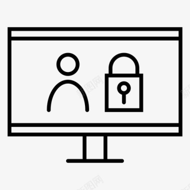 个人数据保护密码安全图标图标