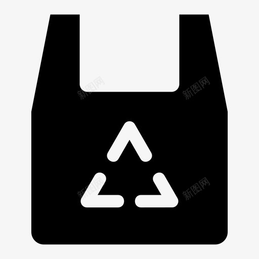 塑料袋子环境图标svg_新图网 https://ixintu.com 垃圾 塑料 废物 环境 袋子