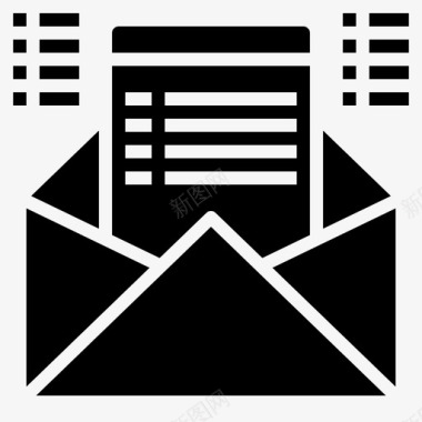 邮件商务沟通图标图标