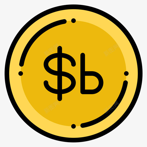 玻利维亚诺货币102线形颜色图标svg_新图网 https://ixintu.com 玻利维亚 线形 货币 颜色