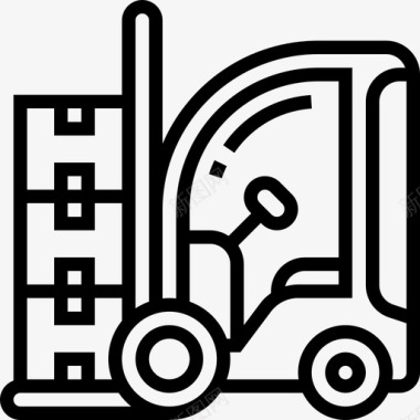 施工和工具运输和车辆1线性图标图标
