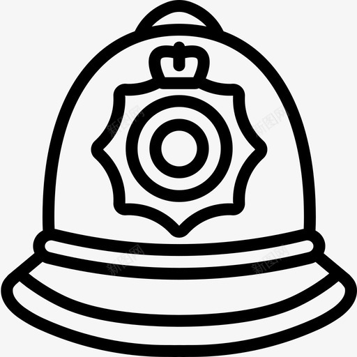 警察帽英国直系图标svg_新图网 https://ixintu.com 直系 英国 警察