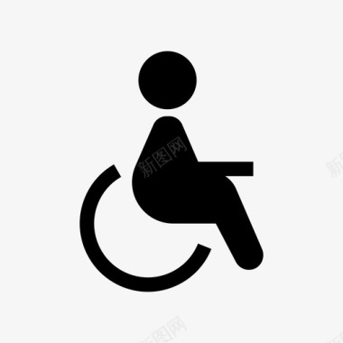 残疾人人员优先权图标图标