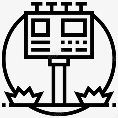 广告牌广告公告图标图标