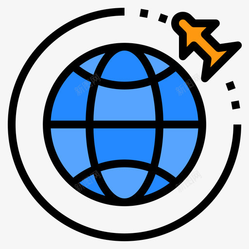 全球机场151线性颜色图标svg_新图网 https://ixintu.com 全球 机场 线性 颜色
