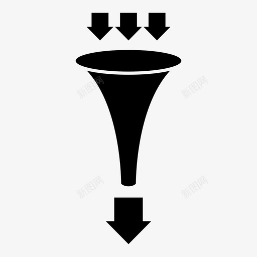 漏斗图业务信息图图标svg_新图网 https://ixintu.com 业务 信息 漏斗 演示
