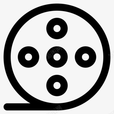 电影媒体播放器音乐图标图标