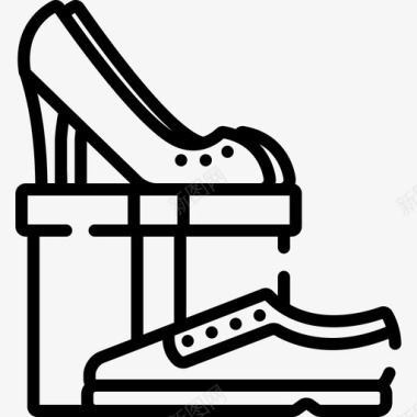 鞋结婚206直线型图标图标