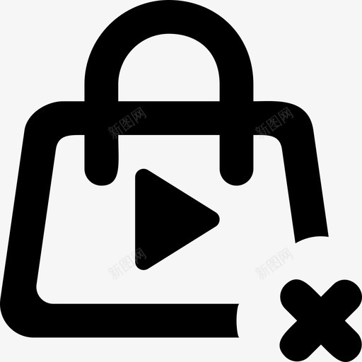 购物车在线商店在线购物图标svg_新图网 https://ixintu.com 商店 图标 在线 在线购物 常规 按钮 播放 购物车