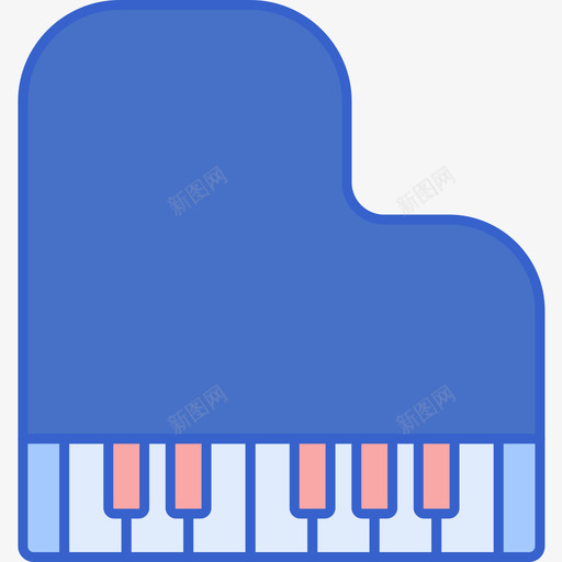 钢琴音乐105线性颜色图标svg_新图网 https://ixintu.com 线性 钢琴 音乐 颜色