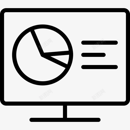 报告分析内容图标svg_新图网 https://ixintu.com 优化 内容 分析 大纲 报告 搜索引擎 统计 部分 饼图 黑色