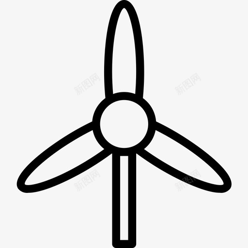 风能能源生态线性图标svg_新图网 https://ixintu.com 生态 线性 能源 风能