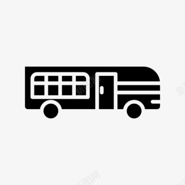 公共汽车公共交通运输图标图标