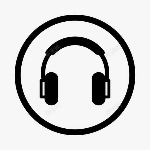耳机扬声器语音图标svg_新图网 https://ixintu.com 多媒体 扬声器 耳机 语音 音量