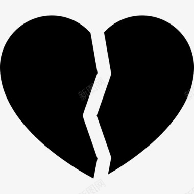 破碎的心爱爱的心图标图标