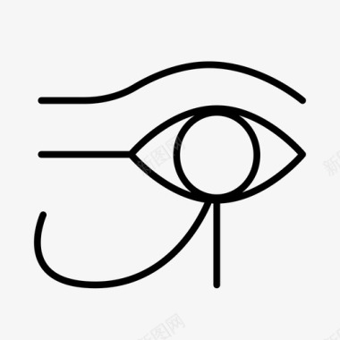 埃及人荷鲁斯之眼历史图标图标