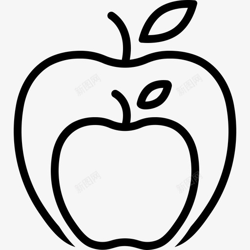 苹果美味减肥图标svg_新图网 https://ixintu.com 减肥 天然 美味 苹果 营养