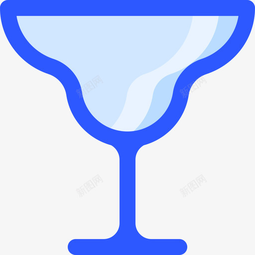 玻璃餐具蓝色图标svg_新图网 https://ixintu.com 玻璃 蓝色 餐具