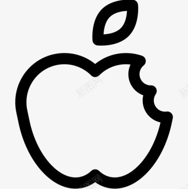 苹果童话10线性图标图标