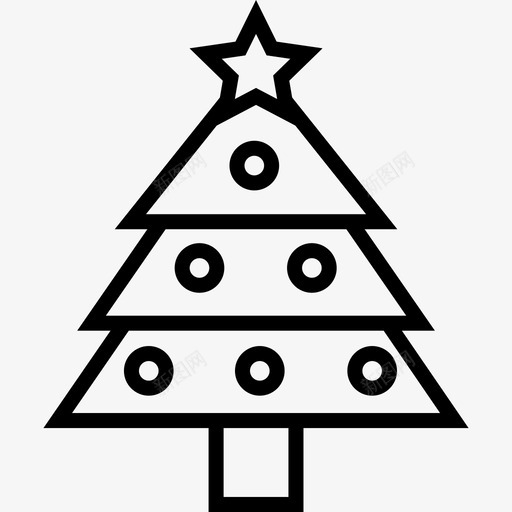 圣诞树松树圣诞节图标svg_新图网 https://ixintu.com 圣诞 圣诞树 圣诞节 松树 系列