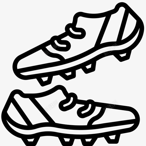 足球鞋足球运动图标svg_新图网 https://ixintu.com 足球 足球鞋 运动 运动鞋 鞋钉