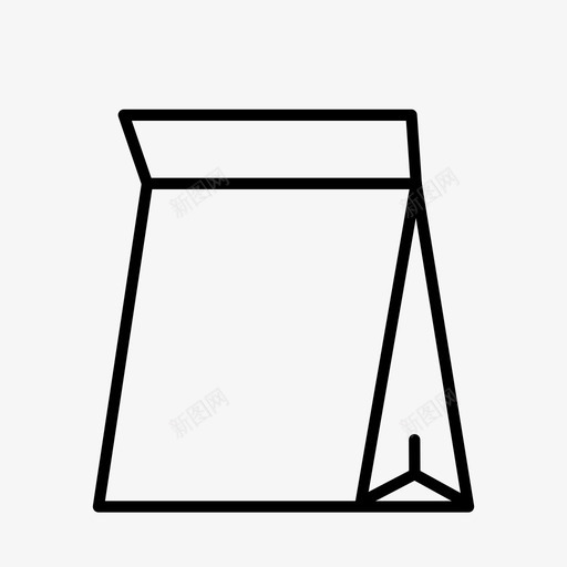 食品袋子包装图标svg_新图网 https://ixintu.com 包装 包装纸 外卖 袋子 食品