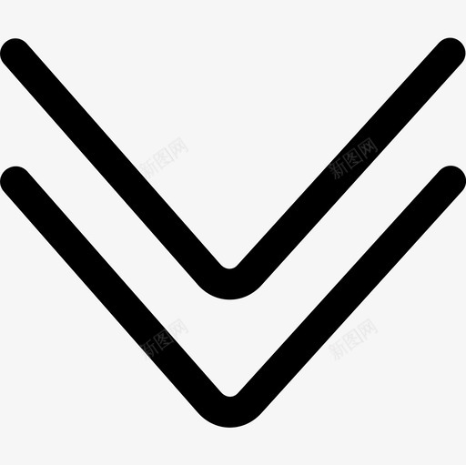 向下双箭头svg_新图网 https://ixintu.com 向下双箭头