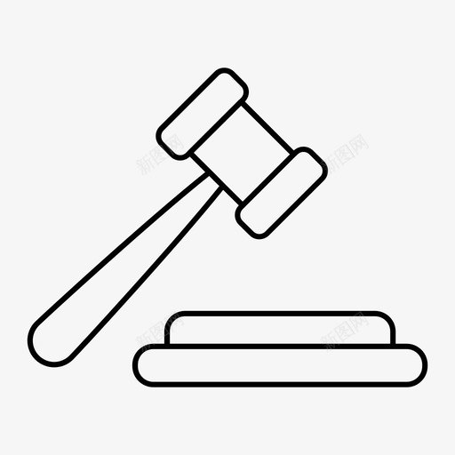 锤子法庭法律图标svg_新图网 https://ixintu.com 法庭 法律 锤子