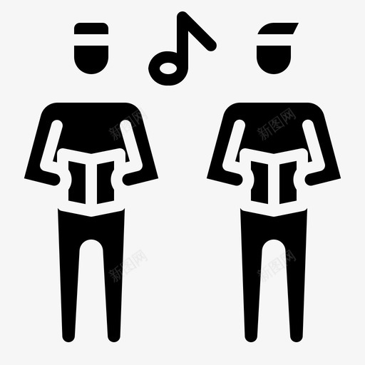 合唱团音乐歌曲图标svg_新图网 https://ixintu.com 合唱 合唱团 声音 学习 扎实 歌唱团 歌曲 科目 音乐