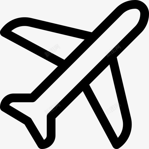 飞机旅行219直线图标svg_新图网 https://ixintu.com 旅行 直线 飞机