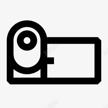 手持式摄像机摄像机胶卷摄像机视频图标图标