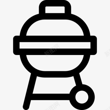 烤肉架烤肉53线性图标图标