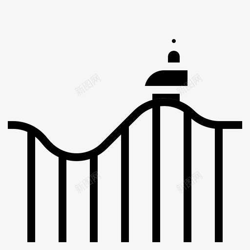 过山车游乐园铁路图标svg_新图网 https://ixintu.com 实心 游乐园 过山车 铁路 马戏团