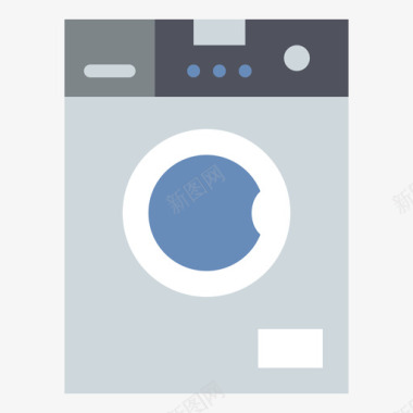 洗衣机家用电器20台平板图标图标