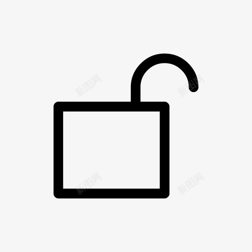 解锁锁定挂锁图标svg_新图网 https://ixintu.com 保护 安全 挂锁 解锁 锁定