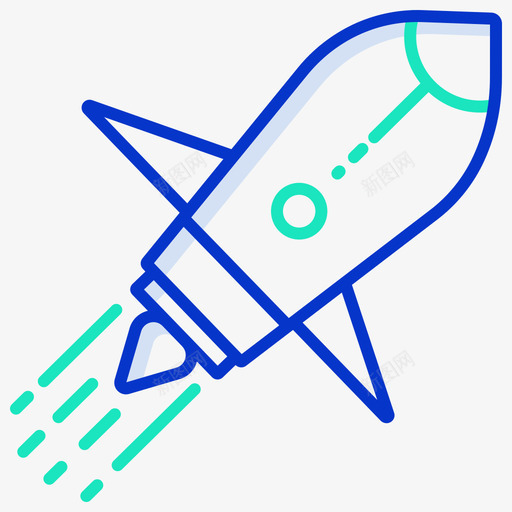 火箭科学技术5轮廓颜色图标svg_新图网 https://ixintu.com 火箭 科学技术 轮廓 颜色