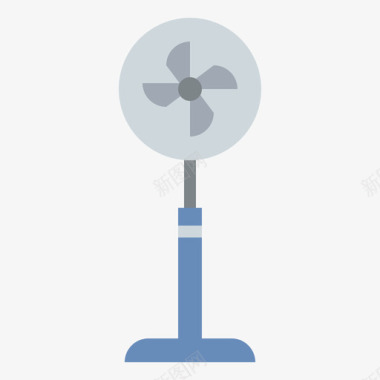 风扇家用电器20扁平图标图标