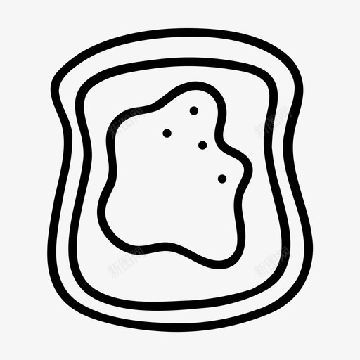 面包酱早餐食物图标svg_新图网 https://ixintu.com 切片 手绘 早餐 甜点 美味 面包 面包房 食物