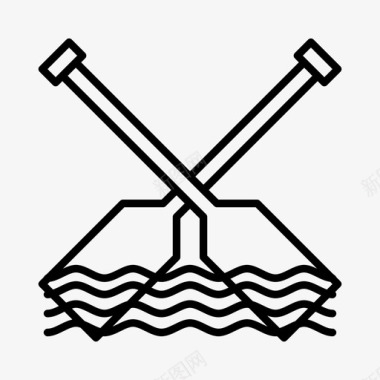 桨航海帆图标图标