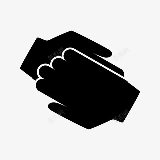 握手交易合作伙伴图标svg_新图网 https://ixintu.com 交易 合作伙伴 图标 字形 握手