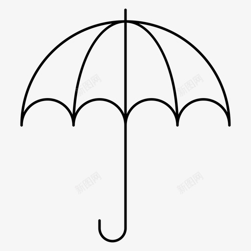伞保护下雨图标svg_新图网 https://ixintu.com 下雨 下雨天 保护 天气 潮湿 雨伞
