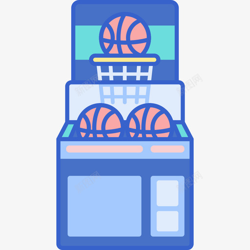 篮球主题公园线条色彩图标svg_新图网 https://ixintu.com 主题公园 篮球 线条 色彩