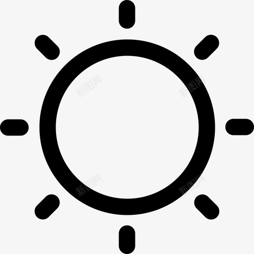 太阳天气300线性图标svg_新图网 https://ixintu.com 天气 太阳 线性