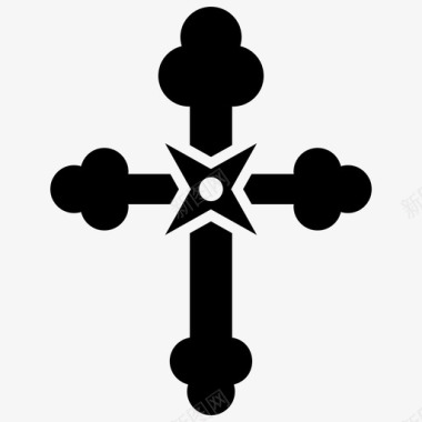 天主教符号基督教十字架基督教符号图标图标