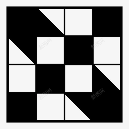 补丁方块几何学图标svg_新图网 https://ixintu.com 之路 克拉 几何学 拼凑 方块 纺织品 荷马 补丁 针线活