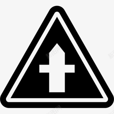 十字路口英国路标2填充图标图标
