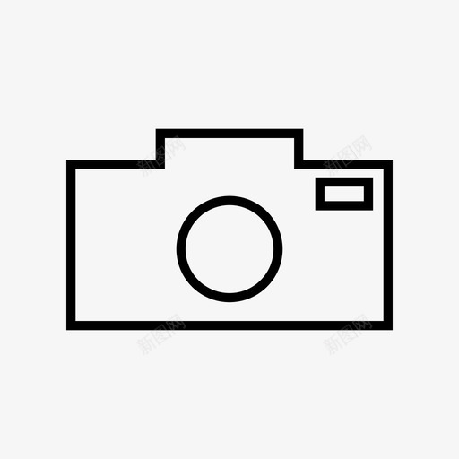 照相机镜头摄影图标svg_新图网 https://ixintu.com 摄影 照相机 肖像 镜头