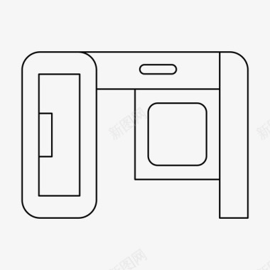 书桌装饰家具图标图标